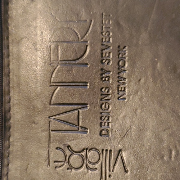 Village Tannery Bag Designs By Sevestet NY Black Leather Tote Shoulder Bag - Picture 9 of 13